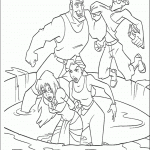 דף צביעה רורק והלגה נלחמים במילו וקידה