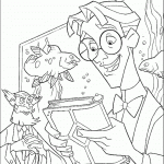 דף צביעה מילו טאץ' והמיליונר פרסטון