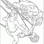 דף צביעה מילו נלחם באריק הלסטורם