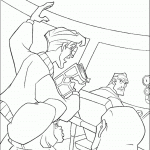 דף צביעה מילו קפטן רורק והצוות בצוללת