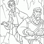 דף צביעה מילו והקפטן טיבריוס רורק