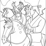 דף צביעה שאנג יו ושניים מהלוחמים בצבאו