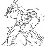 דף צביעה אחד מהלוחמים ההונים