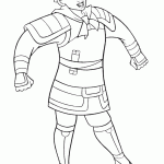 דף צביעה פא מולאן מחופשת לפינג