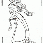 דף צביעה הדרקון מושו