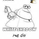 דף צביעה וויט שדו השבלול עם המשקפיים דף צביעה וויט שדו השבלול עם המשקפיים