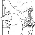 דף צביעה בו ואליוט נמלטים על נפשם