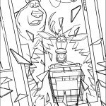 דף צביעה בו ואליוט פורצים לחנות המכולת