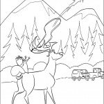 דף צביעה החיות מפוצצות את משאית הציידים