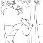 דף צביעה הדוב בו והסנאים