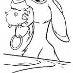 דף צביעה התיש אוחז בבובת כבשה דף צביעה התיש אוחז בבובת כבשה