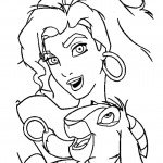 דף צביעה אסמרלדה והתיש שלה דג'אלי דף צביעה אסמרלדה והתיש שלה דג'אלי