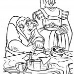 דף צביעה הגיבן קאוזימודו והכומר קלוד דף צביעה הגיבן קאוזימודו והכומר קלוד