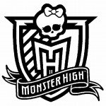 דף צביעה סמל המונסטר היי דף צביעה סמל המונסטר היי