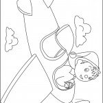 דף צביעה נאדי טס במטוס