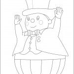 דף צביעה מר מתנדנדי - אדון כדורי