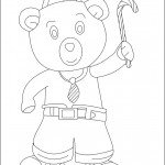 דף צביעה טובי הדובון