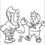 דף צביעה אוזניון לוקח את כובעו של נאדי