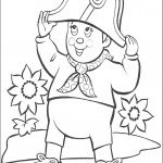 דף צביעה נאדי חובש את כובע השוטר