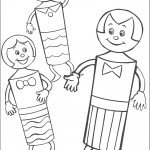 דף צביעה הבובונים - משפחת כדורת