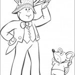 דף צביעה ברטי הקוף ועכברון