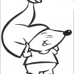 דף צביעה עכברון חובש את כובעו של נאדי