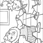 דף צביעה נאדי ואוזניון בריקוד משותף