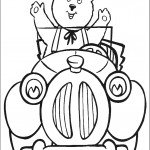 דף צביעה מר טובי נוהג במכונית