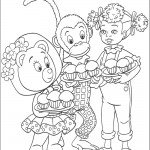 דף צביעה טובי הדובון, ברטי הקוף ודינה הבובה