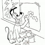 דף צביעה פלוטו מצייר