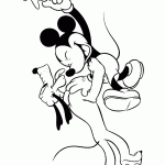 דף צביעה פלוטו משתוקק לעוגייה שבידי מיקי