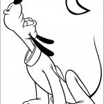 דף צביעה פלוטו משמיע יללה