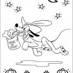 דף צביעה פלוטו מחלק מתנות בליל ירח