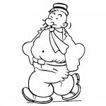 דף צביעה ווימפי חברו הטוב של פופאי