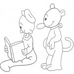 דף צביעה התינוקות לבית פופאי