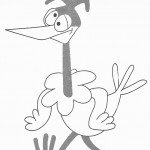 דף צביעה הציפור השרקנית ברניס