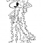 דף צביעה אוליב המגונדרת