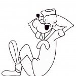 דף צביעה פופאי המלח במנוחה