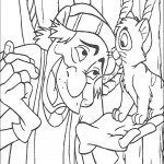 דף צביעה אוליבר החתול נהנה לשבת על כף היד