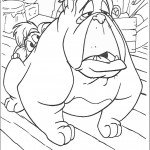 דף צביעה פרנסיס כלב הבולדוג