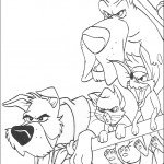 דף צביעה אוליבר וחבורתו