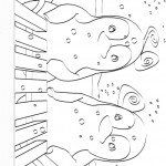 דף צביעה הפינגווינים מנגנים בקסילופון