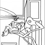 דף צביעה הפנתר הוורוד 8 דף צביעה הפנתר הוורוד 8