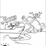 דף צביעה הפנתר הוורוד 7 דף צביעה הפנתר הוורוד 7