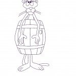 דף צביעה הפנתר הוורוד 23 דף צביעה הפנתר הוורוד 23