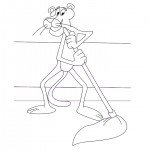 דף צביעה הפנתר הוורוד 20 דף צביעה הפנתר הוורוד 20