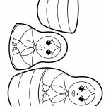 דף צביעה בובות בבושקה