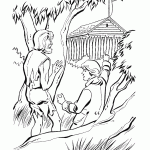 דף צביעה בן גאן מראה לג'ים את המכלאה שבה גר