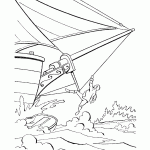 דף צביעה ג'ים הוקינס מנסה לעלות על הספינה היספניולה