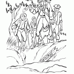 דף צביעה ג'ים הוקינס והפיראטים מגלים שהאוצר איננו